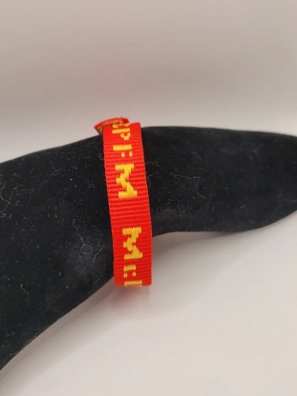 McDonald's CPFM Red and Yellow Woven Bracelet